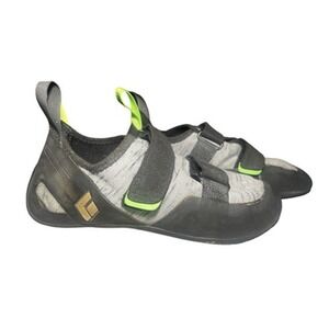 Black Diamond Momentum Climbing Shoes Mens 8.5 Gray Black Lime Bouldering